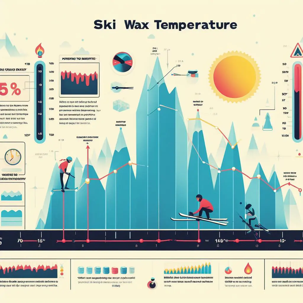 Ski wax temperature chart, a guide for choosing the right wax for different snow conditions.