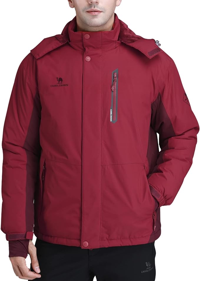 CAMEL CROWN Men's Mountain Snow Waterproof Ski Jacket - Our Top Budget alternative